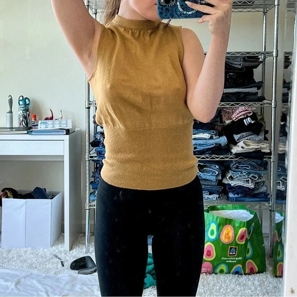 Vintage Y2K Forever 21 Sleeveless High Neck Sweater - Picture 3 of 6